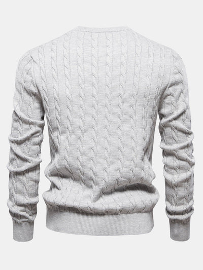 Ashford | Giraffe Embroidery Twist Jacquard Sweater