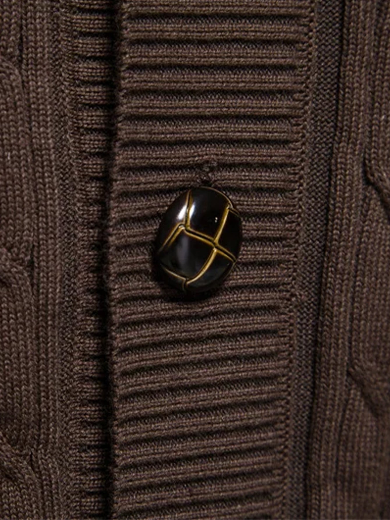 Ashford | Geometric Jacquard Shawl Collar Cardigan Sweater