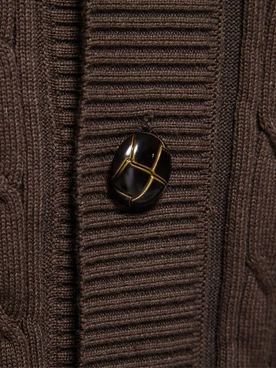 Ashford | Geometric Jacquard Shawl Collar Cardigan Sweater