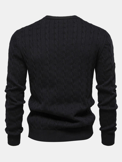 Ashford | Giraffe Embroidery Twist Jacquard Sweater