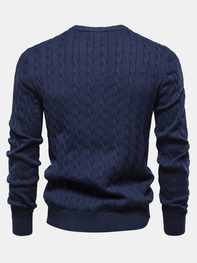 Ashford | Giraffe Embroidery Twist Jacquard Sweater