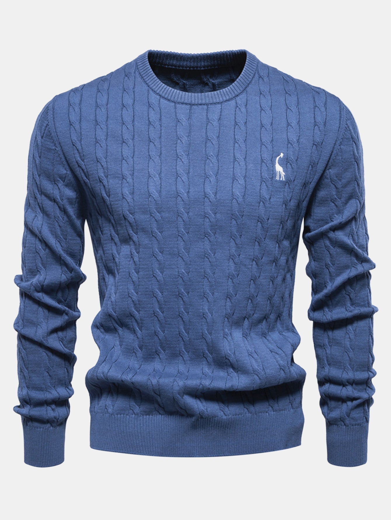 Ashford | Giraffe Embroidery Twist Jacquard Sweater