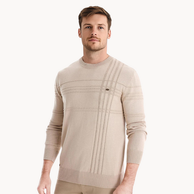 Ashford | Stylish men's jumper with checked pattern