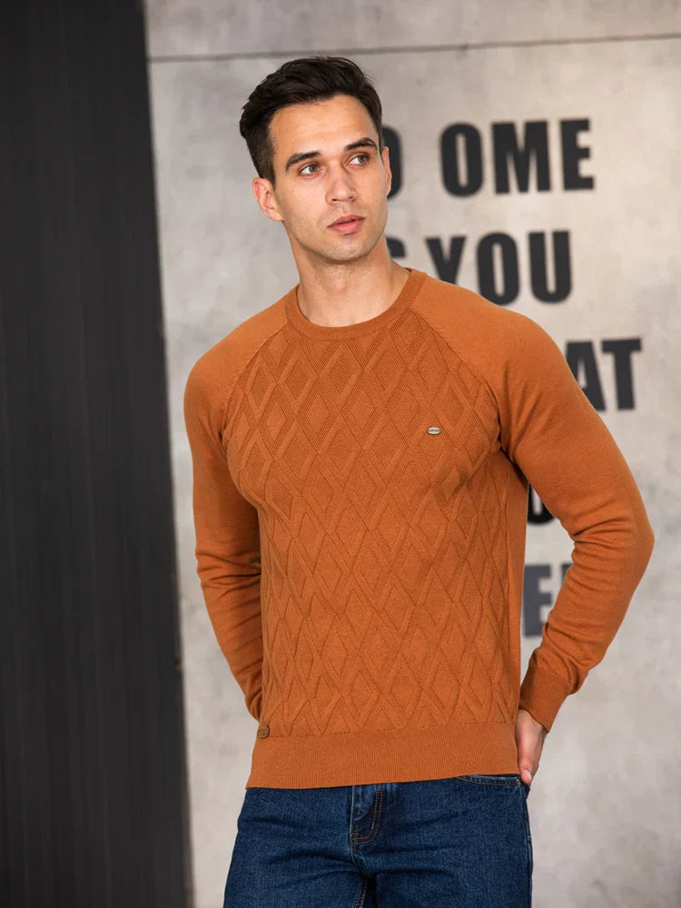 Ashford | Men's jumper with checked pattern