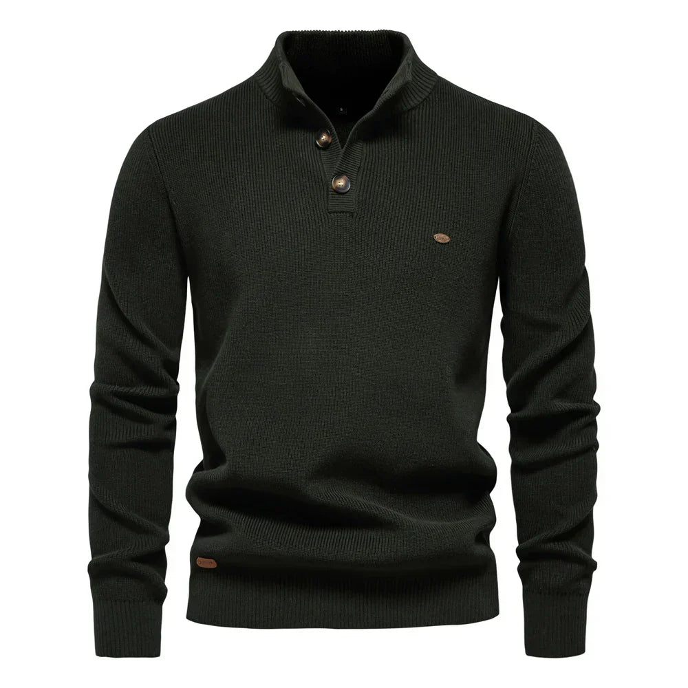 Ashford | Men's jumper with button placket