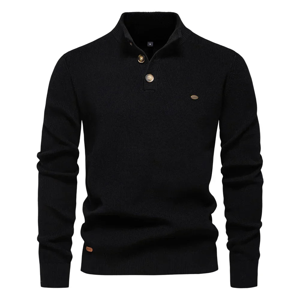 Ashford | Men's jumper with button placket