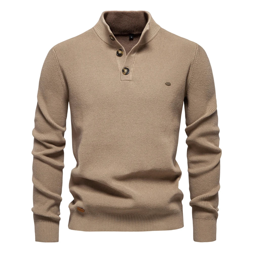 Ashford | Men's jumper with button placket